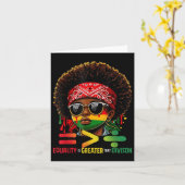Juneteenth 19 juni 1865 Gelijkheid is groter dan Kaart (Gele Bloem)