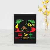 Juneteenth 19 juni 1865 Gelijkheid is groter dan Kaart (Gele Bloem)