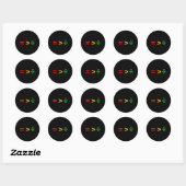 Juneteenth 19 juni 1865 Gelijkheid is groter dan Ronde Sticker (Vel)