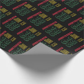 Juneteenth 19 juni 1865 Typografie Zwartengeschied Cadeaupapier (Hoek)