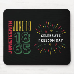 Juneteenth 19 juni 1865 Zwarte Geschiedenis Vuurwe Muismat