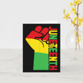 Juneteenth 1 kaart (Gele Bloem)