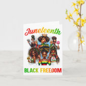 Juneteenth 2024 Celebrate Black Freedom 1865 Histo Kaart (Gele Bloem)