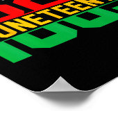 Juneteenth 2024 Celebrate Black Freedom 1865 Histo Poster (Hoek)