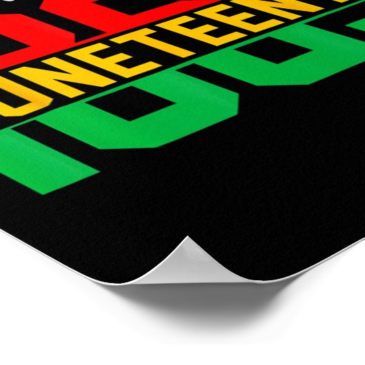 Juneteenth 2024 Celebrate Black Freedom 1865 Histo Poster (Hoek)