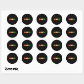 Juneteenth 2025 Gelijkheid Groter Dan Verdeeldheid Ronde Sticker (Vel)