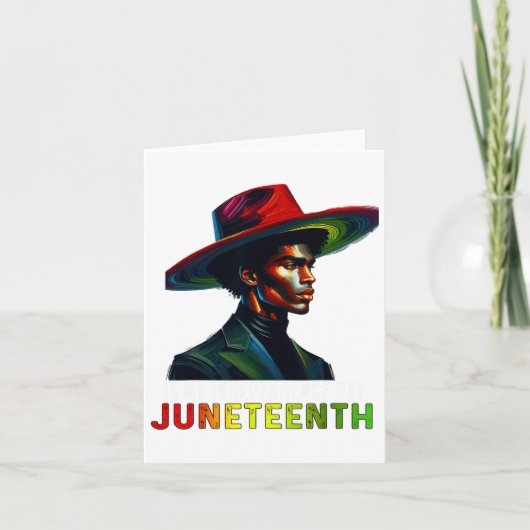 Juneteenth 2025 is mijn Onafhankelijkheidsdag Blac Kaart (Voorkant)