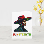 Juneteenth 2025 is mijn Onafhankelijkheidsdag Blac Kaart (Gele Bloem)