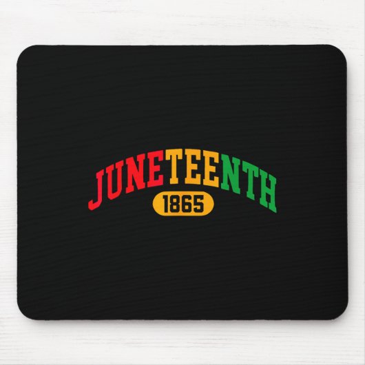 Juneteenth 2025 vieren Black Freedom 1865 Histo Muismat (Voorkant)
