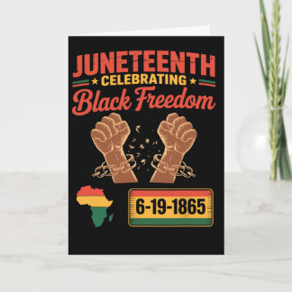 Juneteenth 2025 Viering van de Zwarte Vrijheid 6-1 Kaart