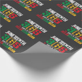 Juneteenth 365 dagen per jaar Leer het zoals het i Cadeaupapier (Hoek)