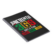 Juneteenth 365 dagen per jaar Leer het zoals het i Notitieboek (Rechterzijde)