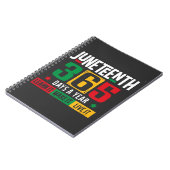 Juneteenth 365 dagen per jaar Leer het zoals het i Notitieboek (Linkerzijde)