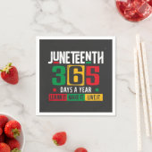 Juneteenth 365 dagen per jaar Leer het zoals het i Servet (Insitu)