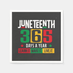 Juneteenth 365 dagen per jaar Leer het zoals het i Servet