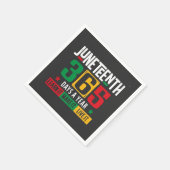 Juneteenth 365 dagen per jaar Leer het zoals het i Servet (Hoek)
