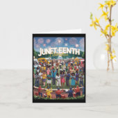 Juneteenth 3 kaart (Gele Bloem)