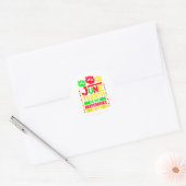Juneteenth Accentors Afro Amerikaanse zwarte gesch Ronde Sticker (Envelop)