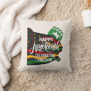 JUNETEENTH African American Flag Kussen