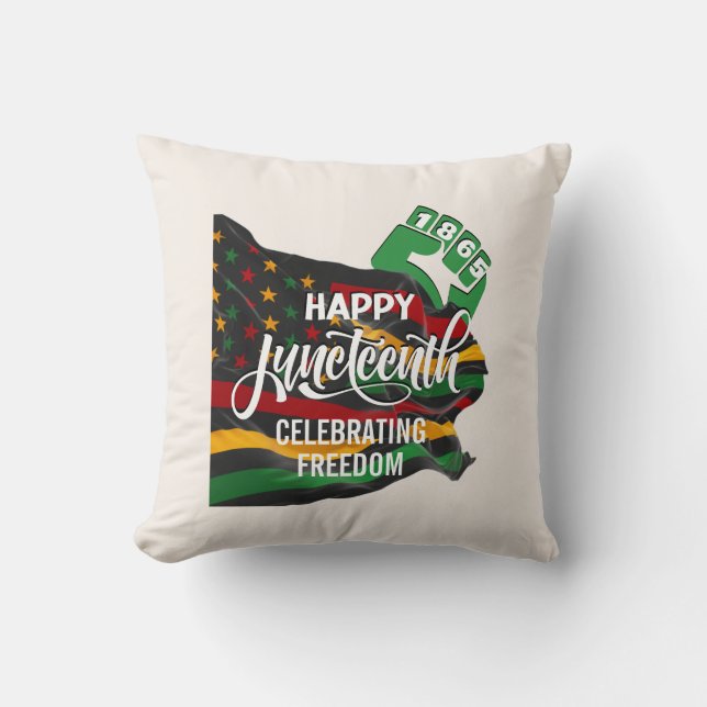 JUNETEENTH African American Flag Kussen (Voorkant)