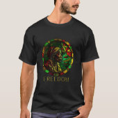 Juneteenth, Afrikaanse geschiedenis, Afrikaans Ame T-shirt (Voorkant)