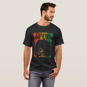 Juneteenth Afrikaanse Kleuren Vieren T-shirt (Voorkant volledig)