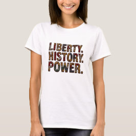 Juneteenth Afrikaanse stof patroon "Liberty. gesch T-shirt