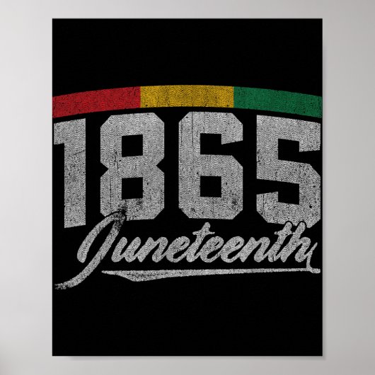Juneteenth Afro-Amerikaanse Vrijheid 1865 Vrouwen Poster (Voorkant)