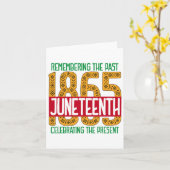 Juneteenth Afro-Amerikaanse Zwarte Geschiedenis 18 Kaart (Gele Bloem)