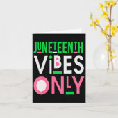 Juneteenth Aka 1865 Onafhankelijkheid Juneteenth V Kaart (Gele Bloem)