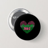 Juneteenth Aka Love Heart Ronde Button 5,7 Cm (Voorkant /achterkant)