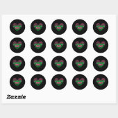 Juneteenth Aka Love Heart Ronde Sticker (Vel)