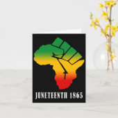Juneteenth Ancestors Black African Map Amerikaanse Kaart (Gele Bloem)