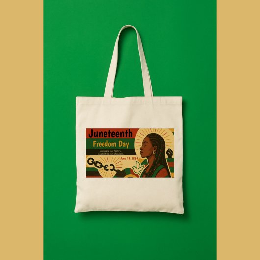 Juneteenth Art & Declaration of Liberation Tote Bag