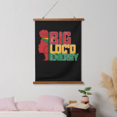 Juneteenth Big Locd Energy Black Freedom Hangend Wandkleed (Slaapkamer)
