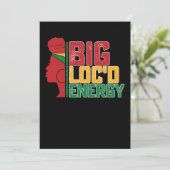 Juneteenth Big Locd Energy Black Freedom Kaart (Staand voorkant)