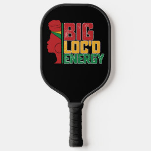 Juneteenth Big Locd Energy Black Freedom Pickleball Paddle