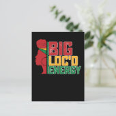 Juneteenth Big Locd Energy Black Freedom Uitnodiging Briefkaart (Staand voorkant)