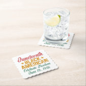 Juneteenth Black American Celebrate Freedom Cool Kartonnen Onderzetters (Insitu)