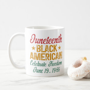 Juneteenth Black American Celebrate Freedom Cool Koffiemok