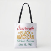 Juneteenth Black American Celebrate Freedom Cool Tote Bag (Voorkant)