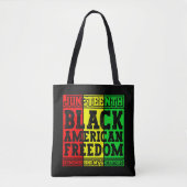 Juneteenth Black American Freedom Remembering Cool Tote Bag (Voorkant)