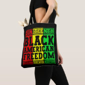 Juneteenth Black American Freedom Remembering Cool Tote Bag (Dichtbij)