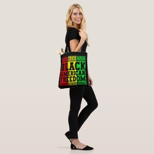 Juneteenth Black American Freedom Remembering Cool Tote Bag (Op model)