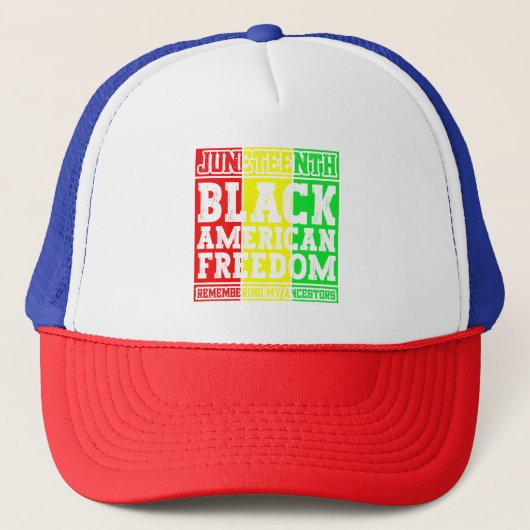 Juneteenth Black American Freedom Remembering Cool Trucker Pet (Voorkant)