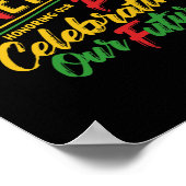 Juneteenth Black eert het verleden en viert onze Poster (Hoek)