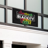 Juneteenth Black elke dag, maar vandaag ben ik zwa Spandoek (Buitenkant Gebouw)