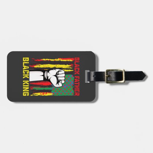 Juneteenth Black Father Day Dad King Celebrating F Bagagelabel (Voorkant horizontaal)