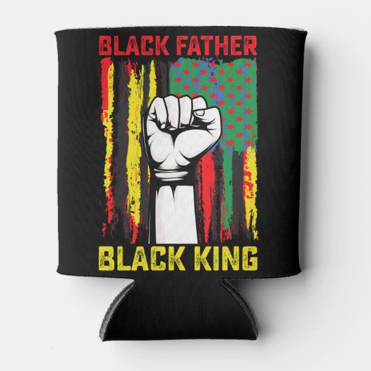 Juneteenth Black Father Day Dad King Celebrating F Blikjeskoeler (Voorkant)