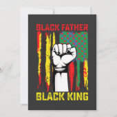 Juneteenth Black Father Day Dad King Celebrating F Kaart (Voorkant)